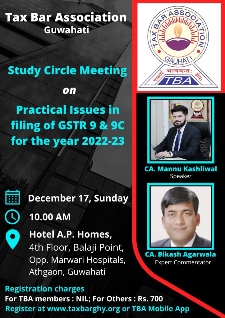 Study Circle Meeting on GSTR 9 & 9C