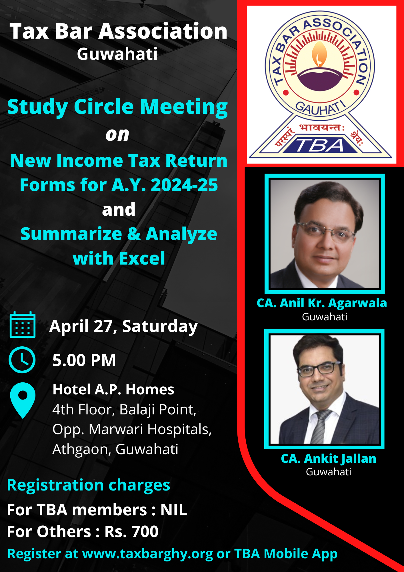 Study Circle Meeting on Income Tax & Excel