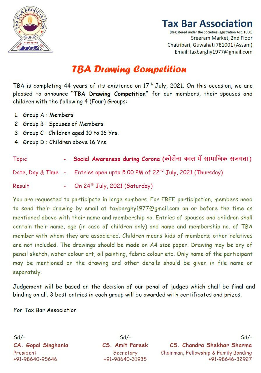 TBA Drawing Competition 