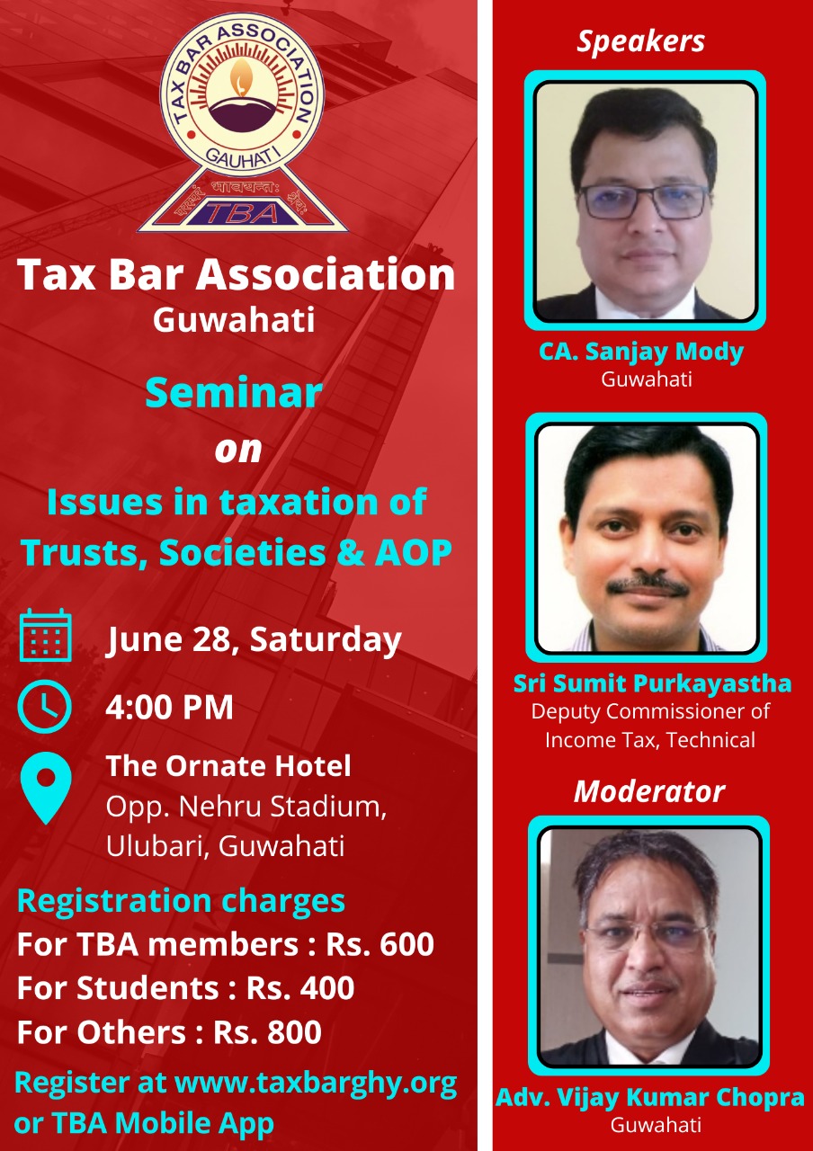 Seminar on Issues in taxation of Trusts, Societies & AOP